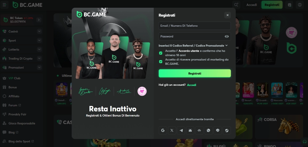 registrazione-del-conto